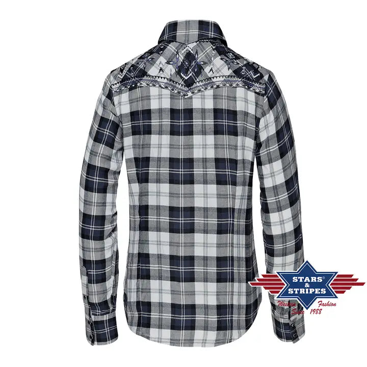 Stars & Stripes® Karobluse - Pasadena Blue Damen