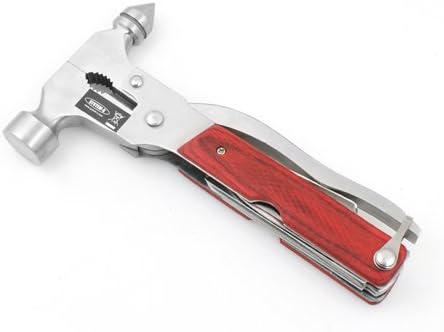 Camping-Multi-Tool Werkzeug Mini Hammer Zange Schraubenschlüssel Säge Messer u.a. | System-S