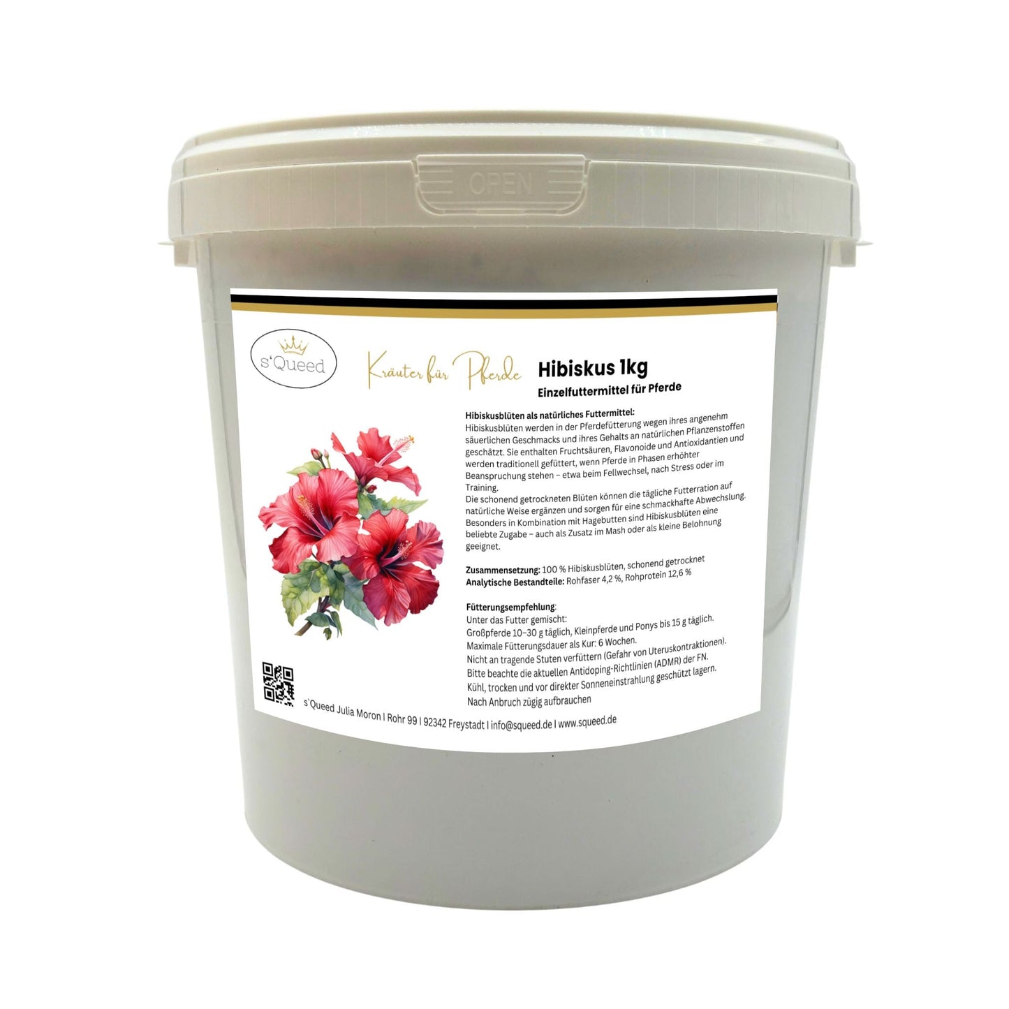 Hibiskus Pferd 1kg, getrocknet, ganze BlĂŒte
