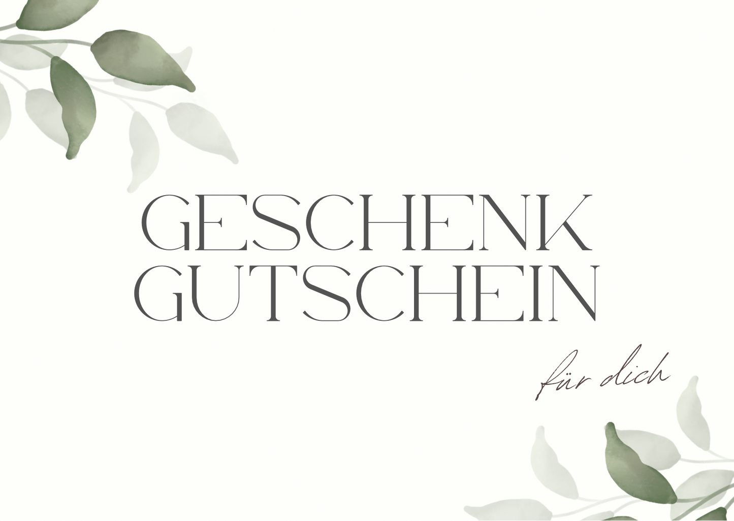 Digitaler Gutschein - Nature