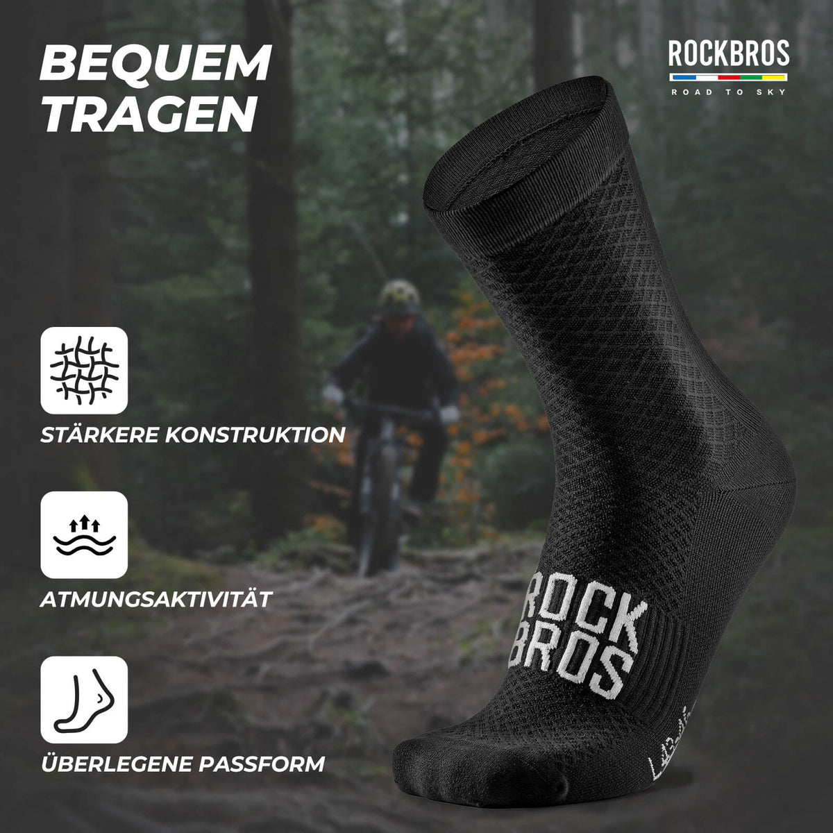 Sportsocken Baumwolle Atmungsaktive Laufsocken