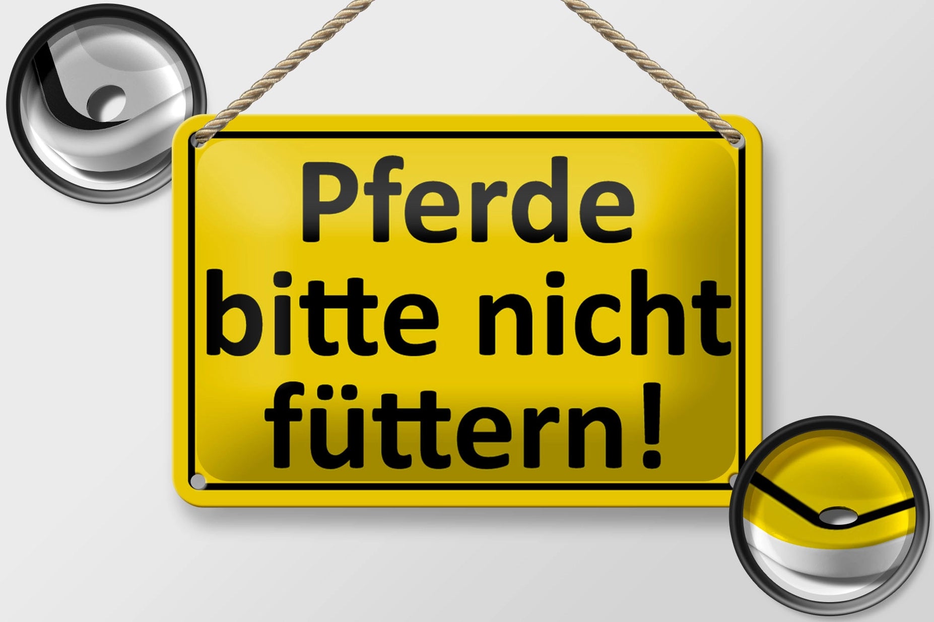 Blechschild 18x12cm "Pferde nicht füttern"