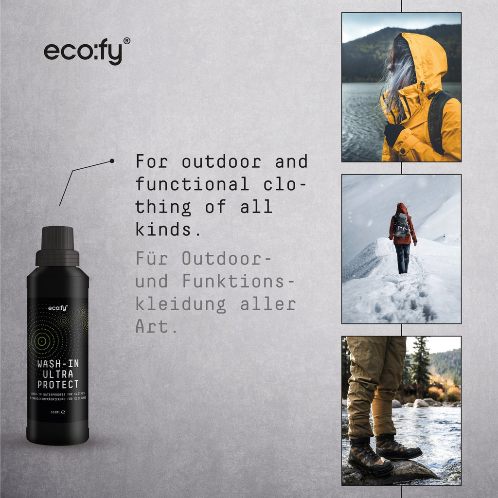 eco:fy - Wash-In Ultra Protect Einwaschimprägnierung für Outdoor- & Funktionskleidung