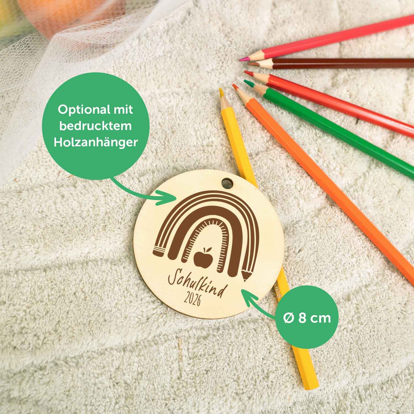 Bedruckte Schultüte mit Namen - Pferd