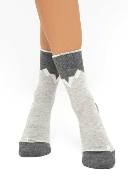 Apu Kuntur - Alpaka Premium Wandersocken | Baby-Alpaka-Pima-Mix
