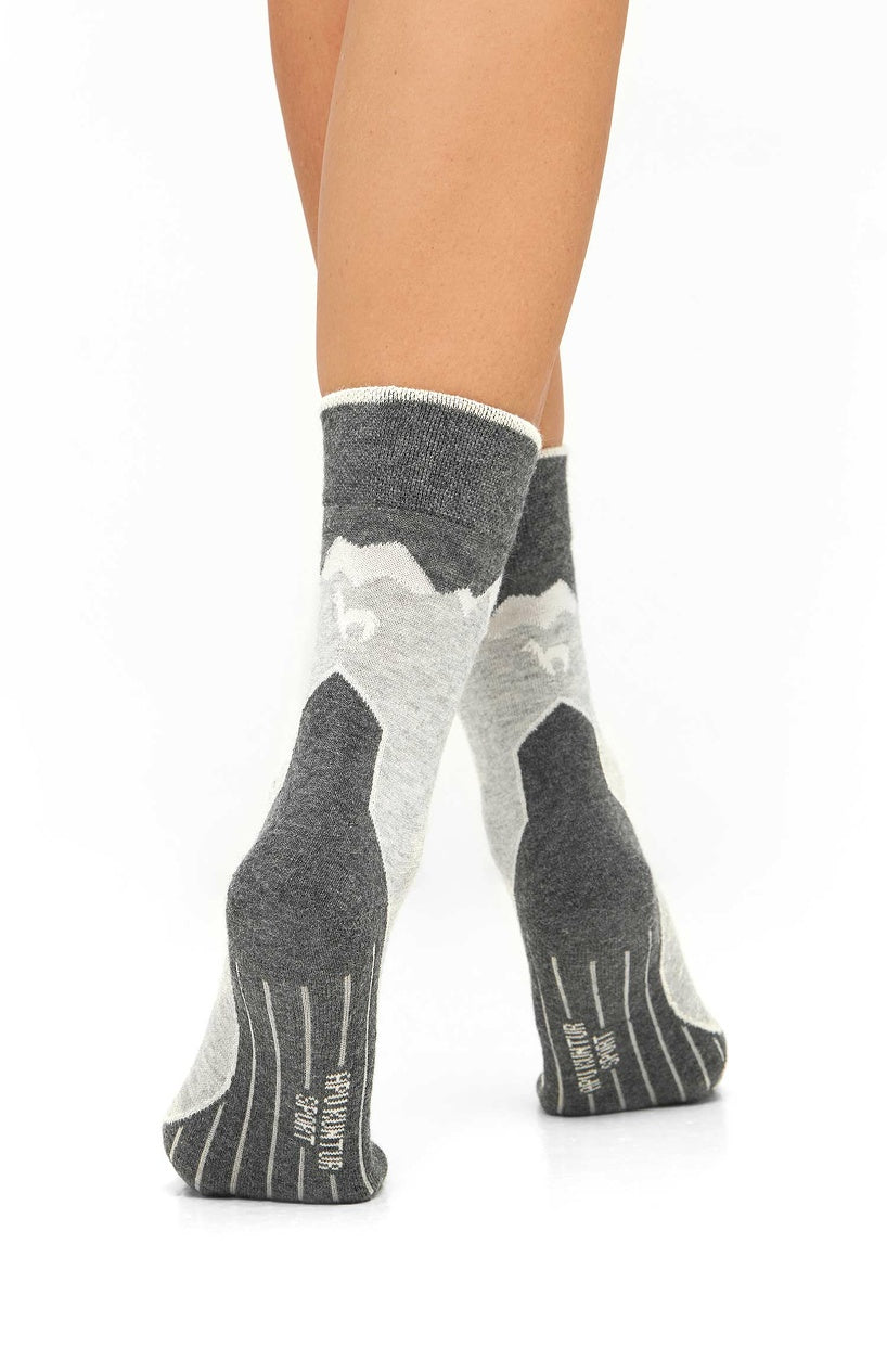 Apu Kuntur - Alpaka Premium Wandersocken | Baby-Alpaka-Pima-Mix