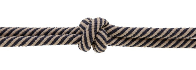 Knotenhalfter dunkelblau/beige,