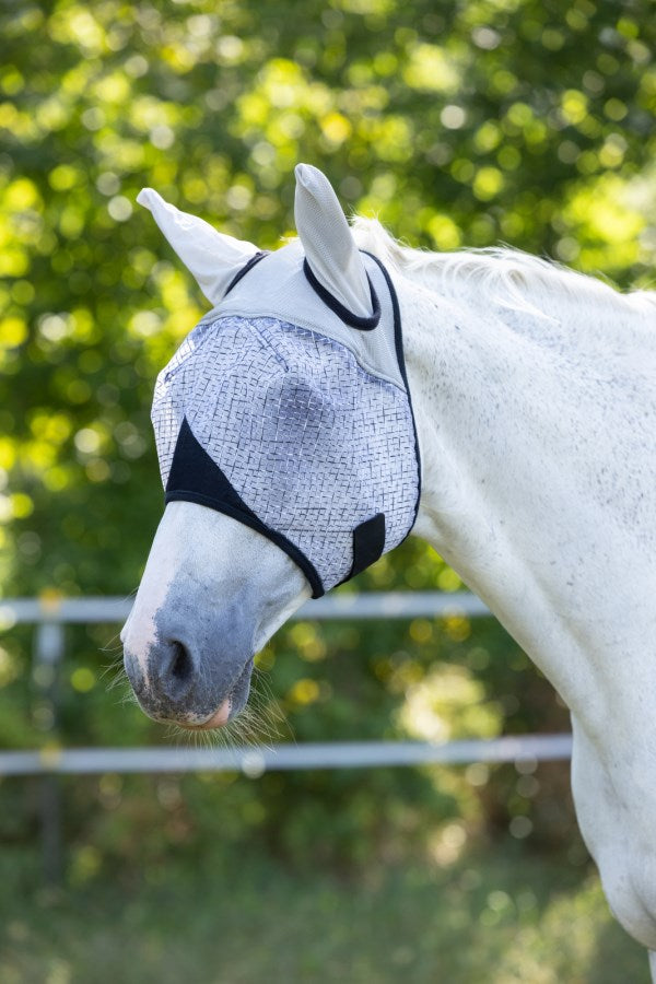 Fliegenmaske mit Ohrenschutz und UV-Schutz