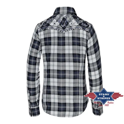 Stars & Stripes® Karobluse - Pasadena Blue Damen