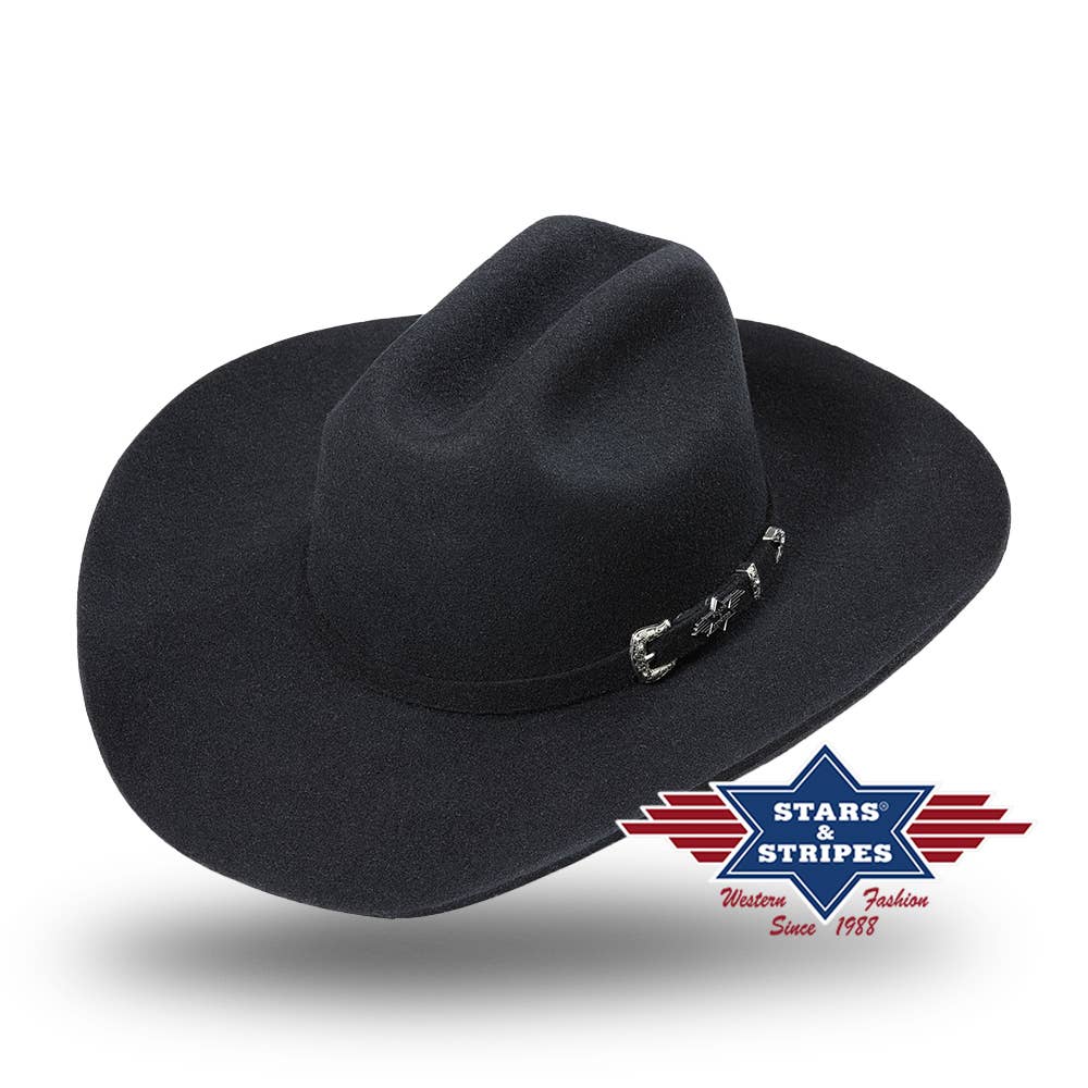 Stars & Stripes® - Filzhut - Houston Black