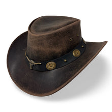 Darkwood – Premium Lederhut aus Crazy Horse Echtleder | Cowboyhut & Westernhut für Damen und Herren