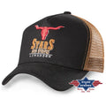 Stars & Stripes® Trucker Cap - Longhorn Black