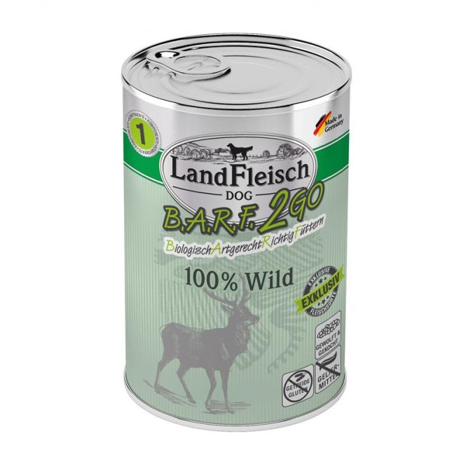 LandFleisch - B.A.R.F.2GO Exklusiv 100% vom Wild 400g