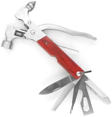 Camping-Multi-Tool Werkzeug Mini Hammer Zange Schraubenschlüssel Säge Messer u.a. | System-S