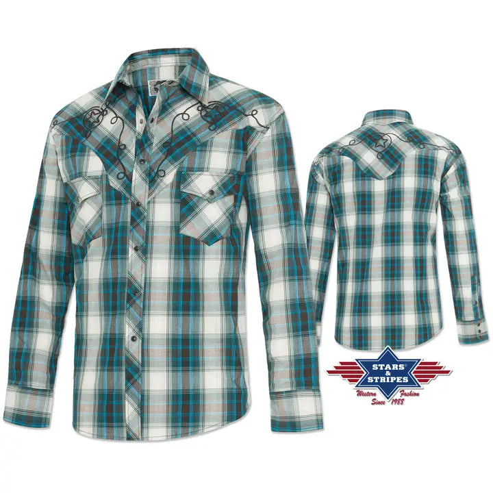 Stars & Stripes® Westernhemd - Jeff Blue Herren