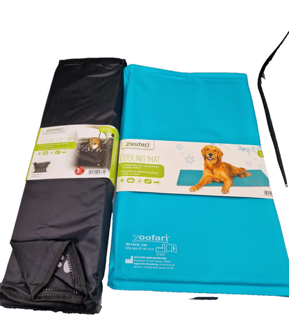 Zoofari Pet Car Seat Cover Autoschondecke Kühlmatte 50x90cm Hund Auto