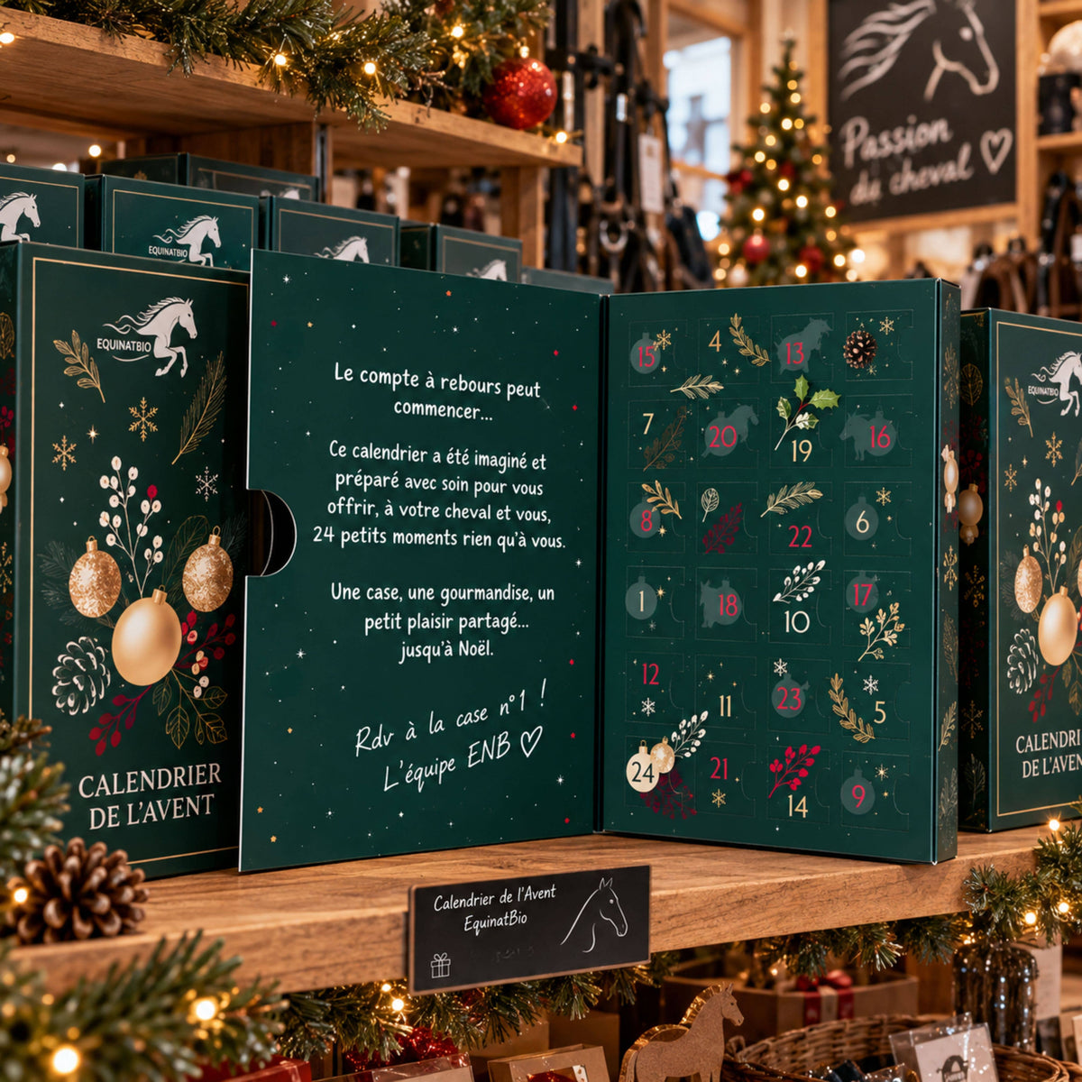 EQUINATBIO - Adventskalender für Pferde – 24 Tage