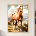 A Painting Of A Horse In A Field