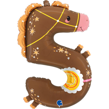 Shape Folienballon "Puppyloons" #5 Pferd | 89 cm