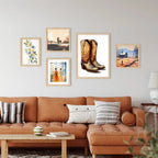 Pair Of Cowboy Boots Art Print