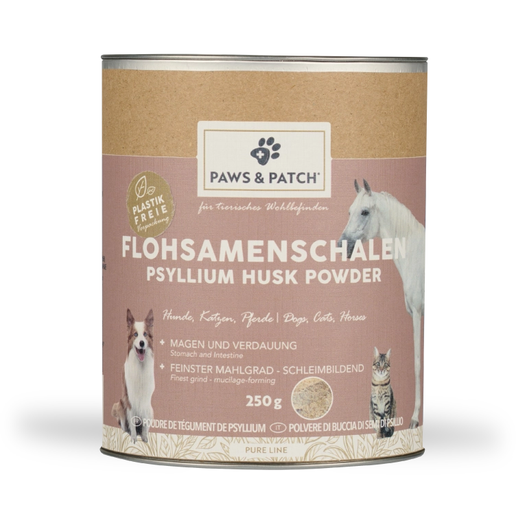 PAWS&PATCH FLOHSAMENSCHALEN PULVER 250g für Hunde, Katzen