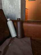 Isolierte Edelstahl Trinkflasche – Braun