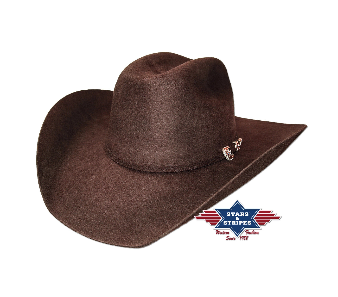 Stars & Stripes® - Westernhut aus Wollfilz - Wyoming Brown