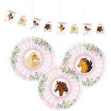 "Beautiful Horses" | Deko-Set Girlande und 3 Dekofächer