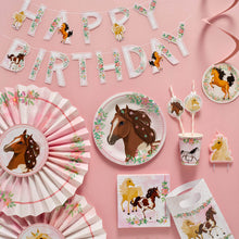 "Beautiful Horses" | Deko-Set Girlande und 3 Dekofächer
