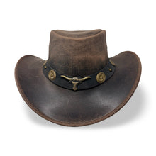 Darkwood – Premium Lederhut aus Crazy Horse Echtleder | Cowboyhut & Westernhut für Damen und Herren