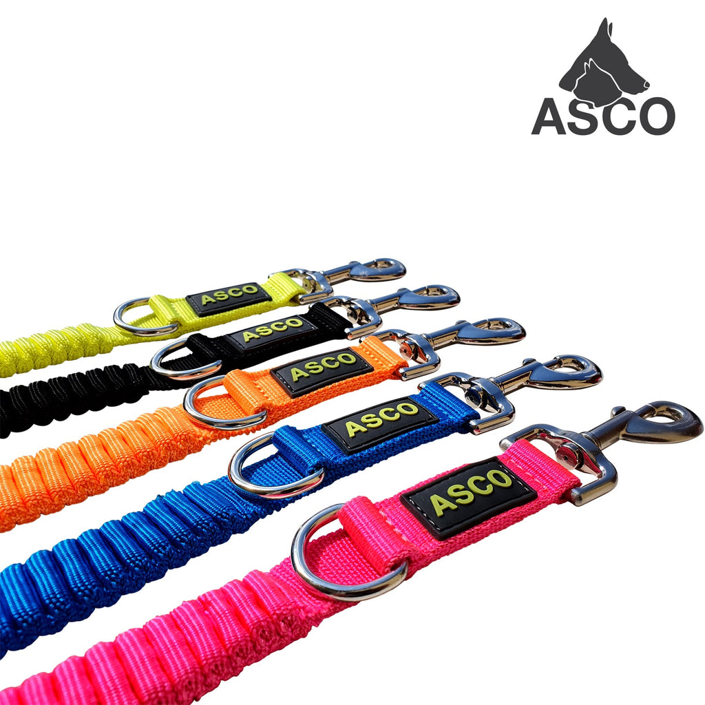 ASCO Hundeleine mit Ruckdämpfer 100-200 cm