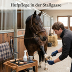Strahlfäule beim Pferd behandeln | AnoKath® StrahlSan (schmerzfrei)