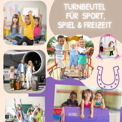 Kinder Turnbeutel Pferd