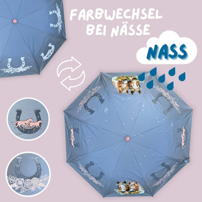 Magic Reflektor Regenschirm Pferd