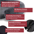 Hundebett "Balu" kuschelig weiche & waschbare Auflage – mit hohem Rand für Auto & Sofa