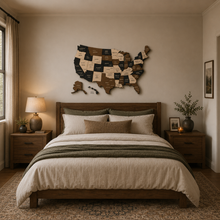🇺🇸 USA 3D Wooden Map