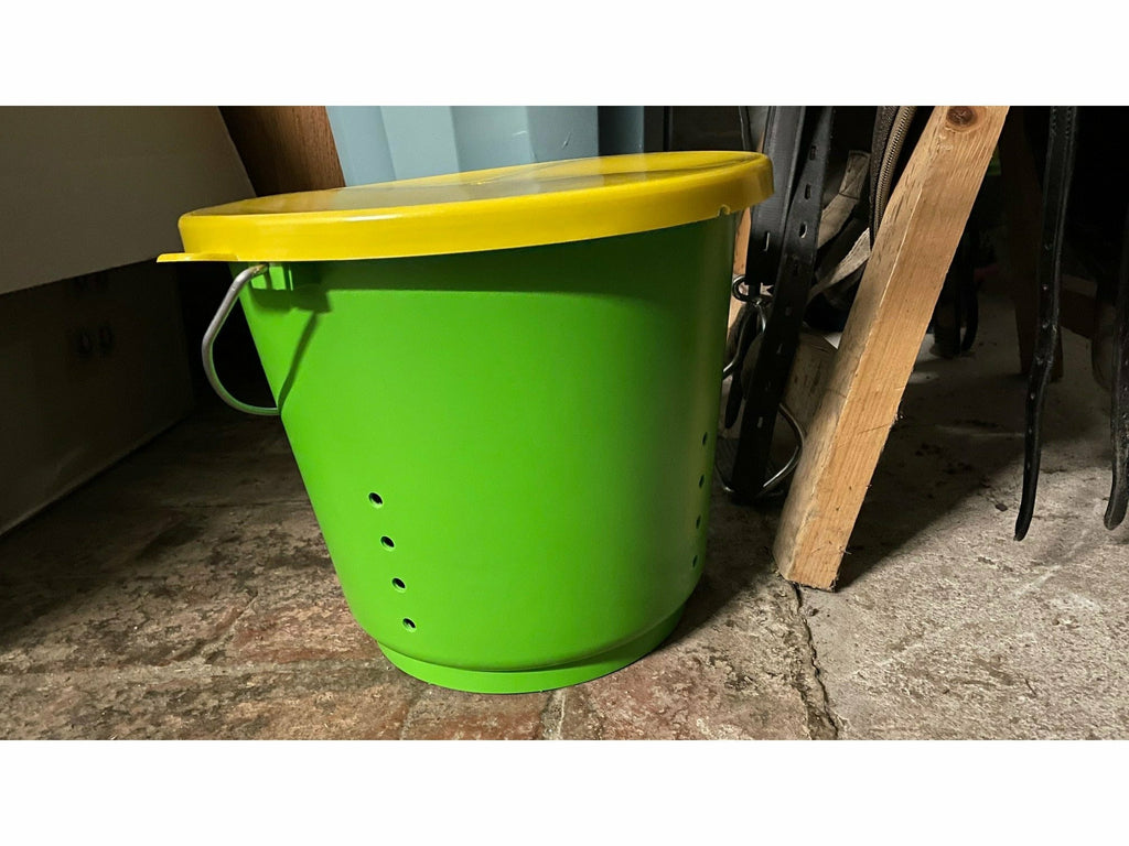Icelandic Horse belüfteter Eimer für Brot, Karotten, Äpfel usw., 12 Liter, inkl. Deckel