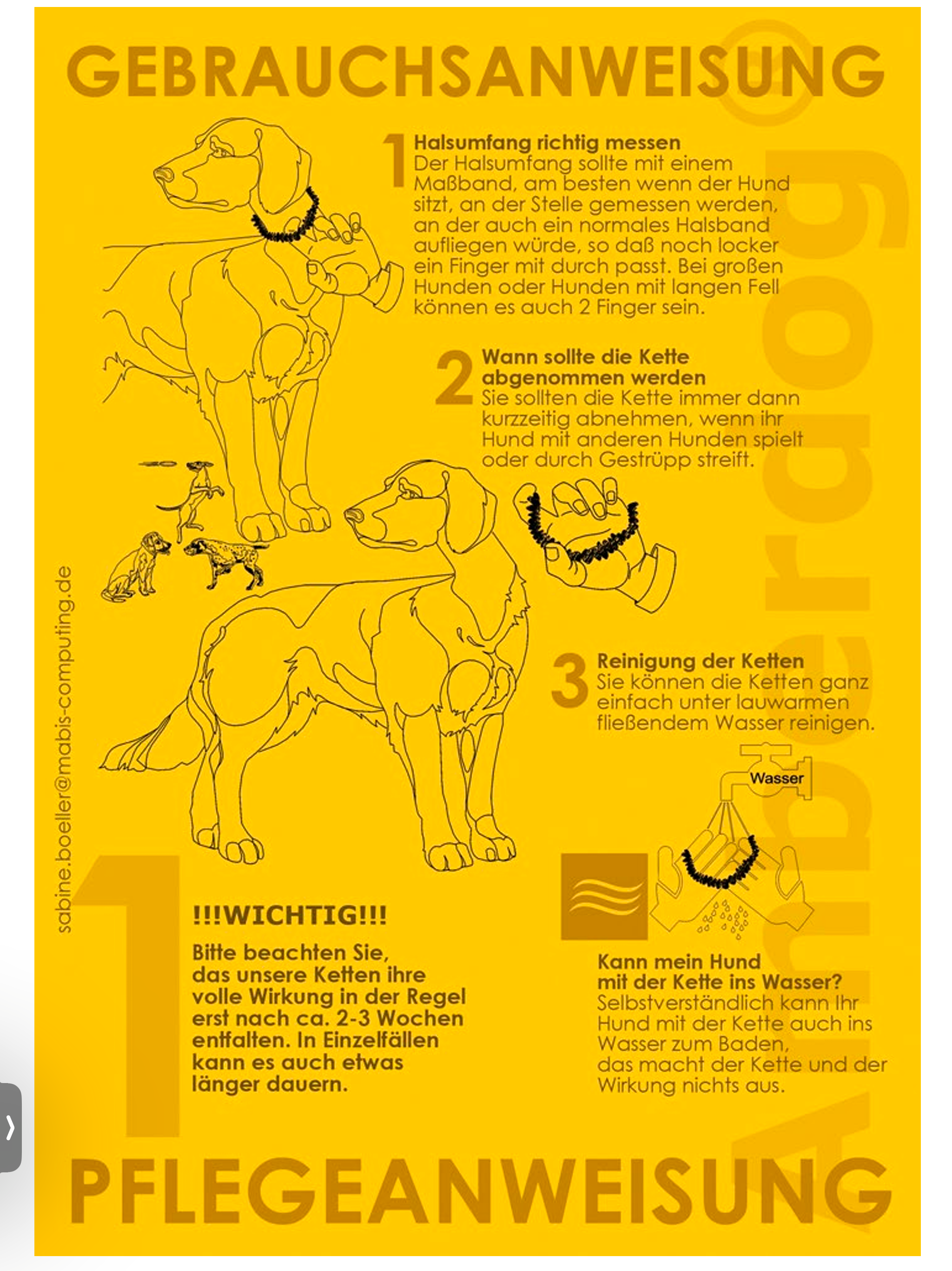 Hunde Bernsteinkette Blauquarz