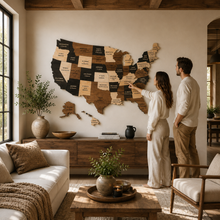 🇺🇸 USA 3D Wooden Map