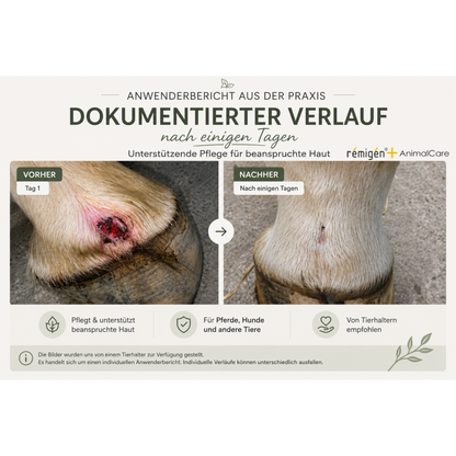 rémigén+ AnimalCare 20+ – Intensive Hautpflege-Suspension für Tiere | 30 ml