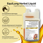 EquiLung Herbal Liquid 1000ml – flüssiges Ergänzungsfuttermittel zur Unterstützung der Atemwege bei Pferden