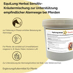 EquiLung Herbal Sensitiv – Kräutermischung für Pferde zur Unterstützung der Atemwege bei hoher Belastung durch Staub, Pollen & Umweltreize