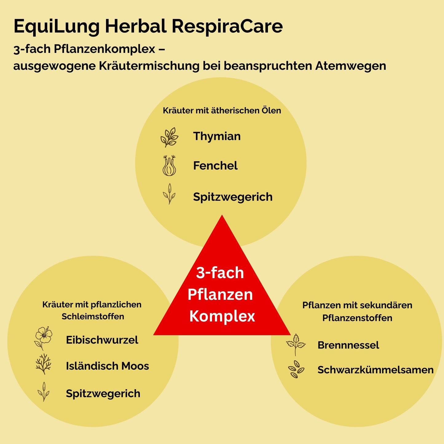 EquiLung Herbal RespiraCare – Kräutermischung für Pferde zur Langzeitfütterung bei beanspruchten Atemwegen durch nasskaltes Wetter und Temperaturwechsel