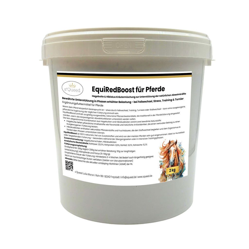 EquiRedBoost 2kg - Hagebutte & Hibiskus zur Unterstützung der Abwehrkräfte