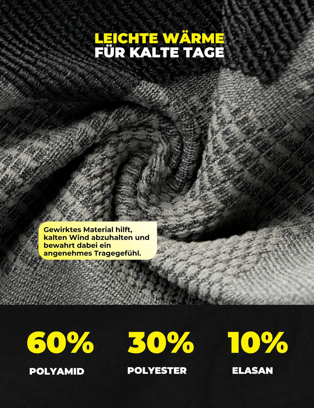 Rockbros - HelmMütze Winter mit Ohrenschutz, Atmungsaktiv & Winddicht