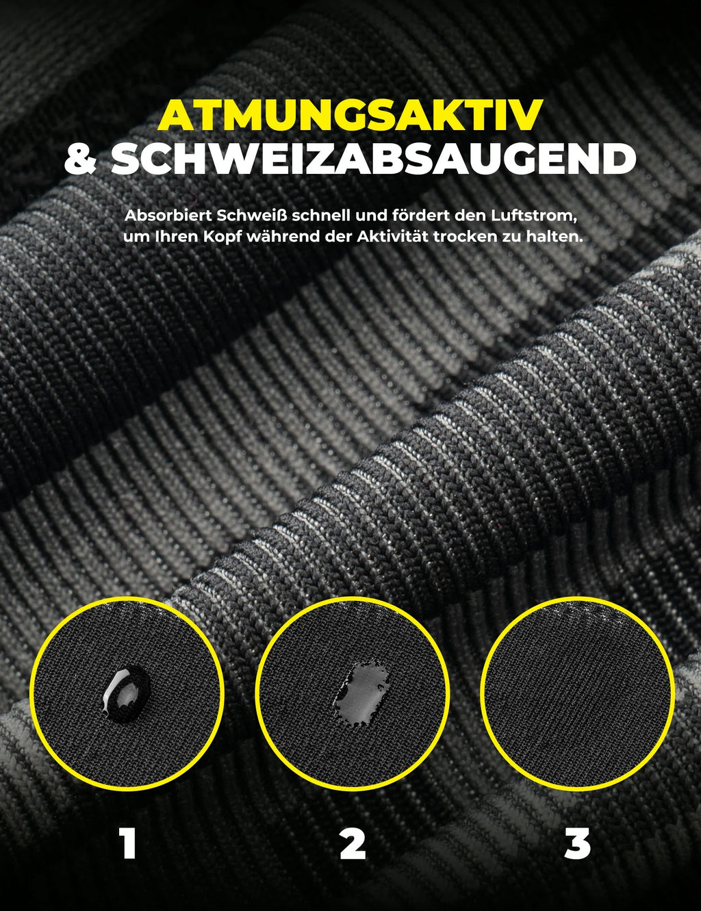 Rockbros - HelmMütze Winter mit Ohrenschutz, Atmungsaktiv & Winddicht