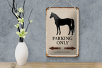 Blechschild "Horse Parking Only" 12x18