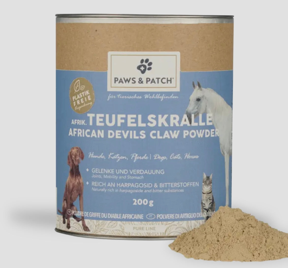 Paws&Patch Afrikanische Teufelskralle Pulver 200g Dose
