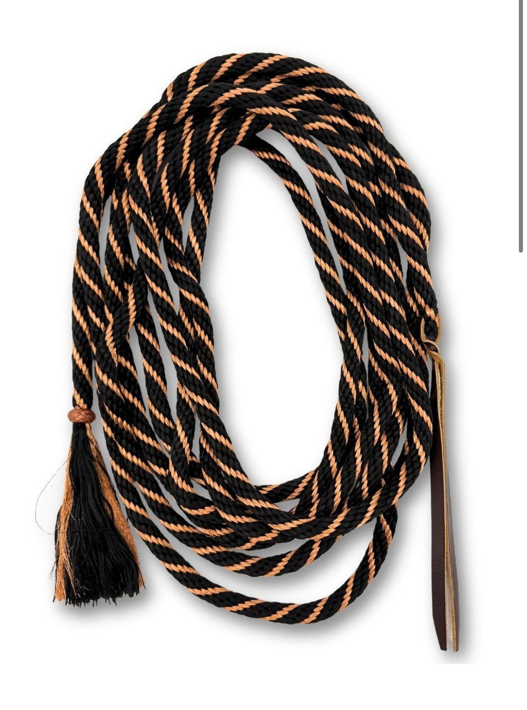LpTrick - Nylon Mecate Zügel braun-rosegold, soft