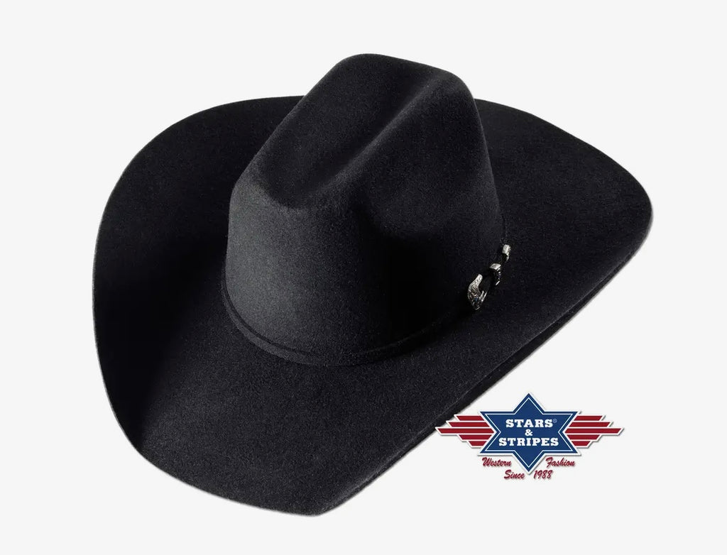 Stars&Stripes Wollfilzhut „Wyoming“ Black